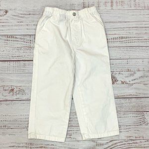 Boys White Chino Dress Pants